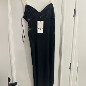 Zara Strapless Black Dress